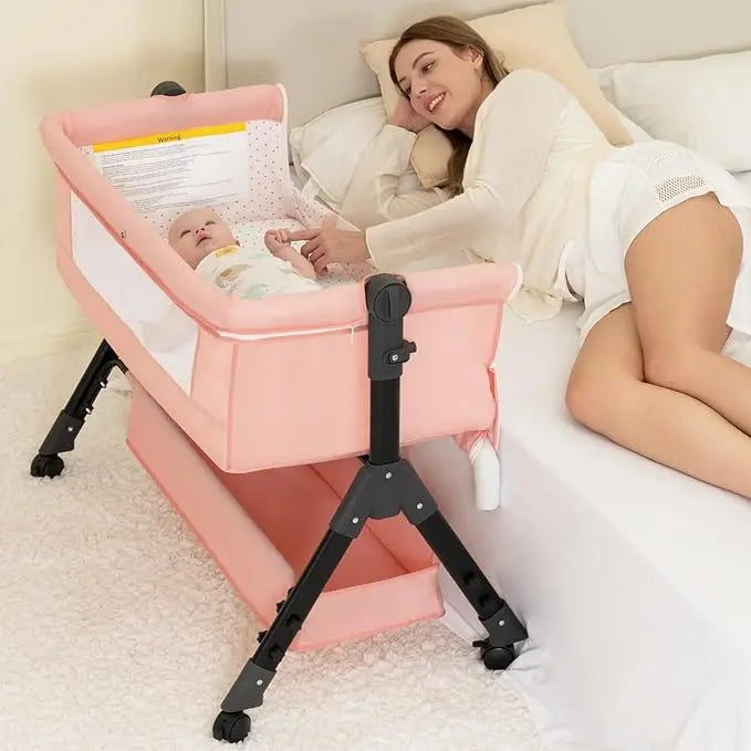 3 in 1 Baby Bassinet Bedside Sleeper Foldable Portable Cradle