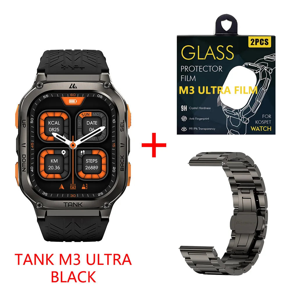 KOSPET Tank M3 Ultra GPS Smart Watch 5ATM Waterproof