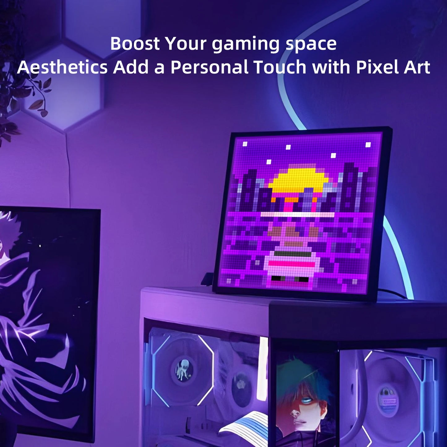 Divoom Pixoo 64 LED Panel for Pixel Art Display and WiFi