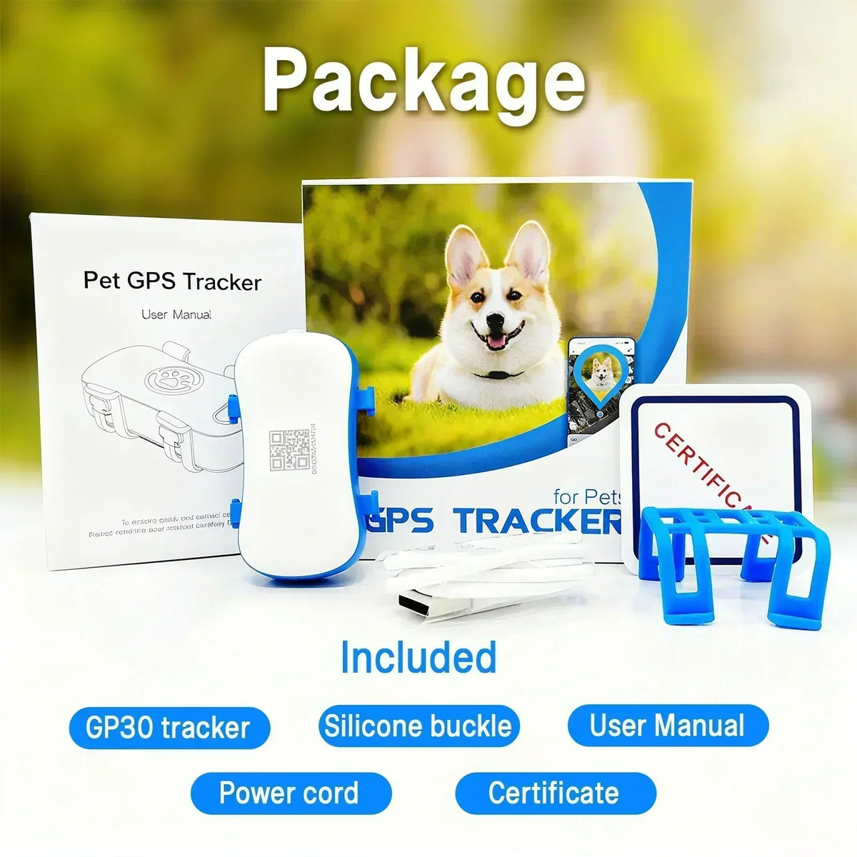 Wanwaytech 4G GPS Pet Tracker For Dogs With IP67 Waterproofing