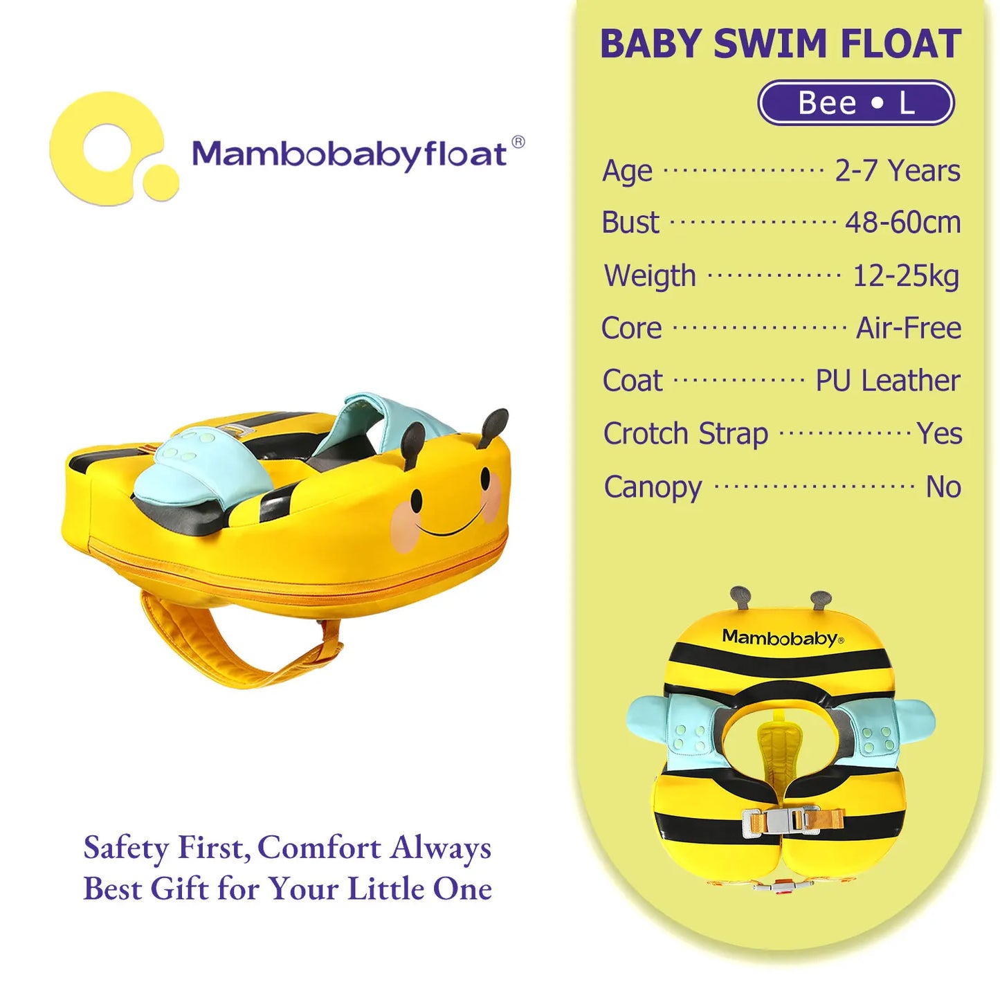 Mambobaby Float With Crotch Support And UV Canopy For Baby
