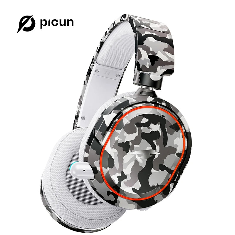 Picun G2 Wireless Gaming Headset Bluetooth 5.3 2.4G
