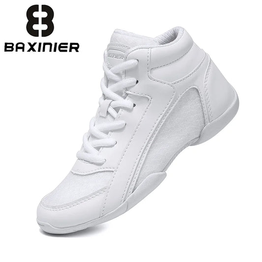 Baxinier Girls Youth High Top Cheer Sneakers Breathable Training