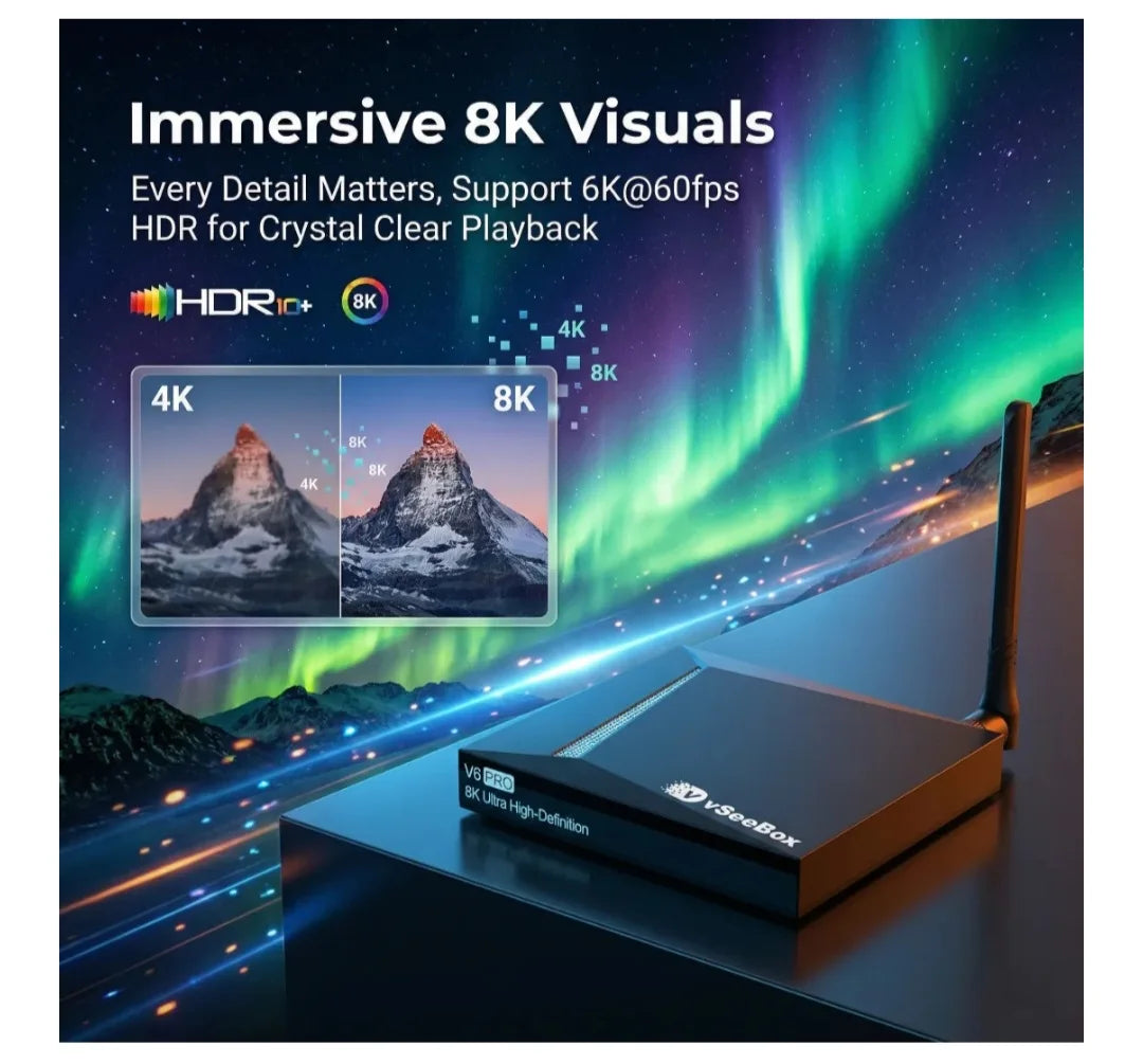 Vseebox V6 Pro Android TV Box With Amlogic S928X QuadCore