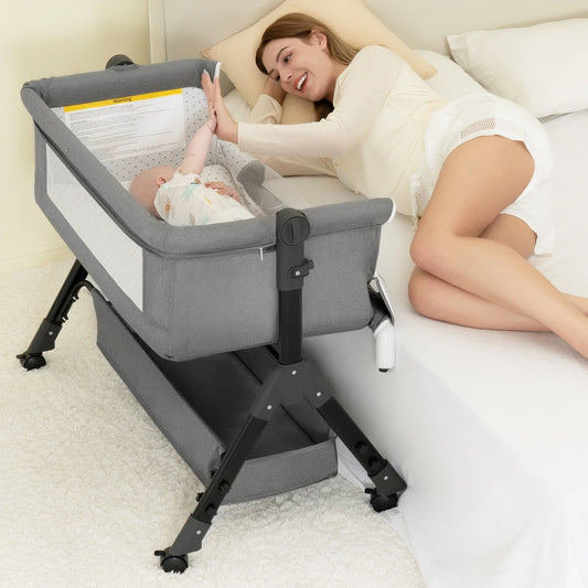 3 in 1 Baby Bassinet Bedside Sleeper Foldable Portable Cradle