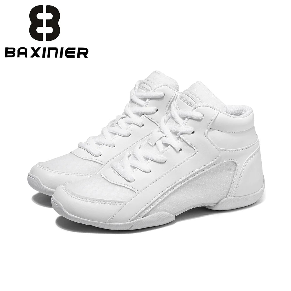 Baxinier Girls Youth High Top Cheer Sneakers Breathable Training