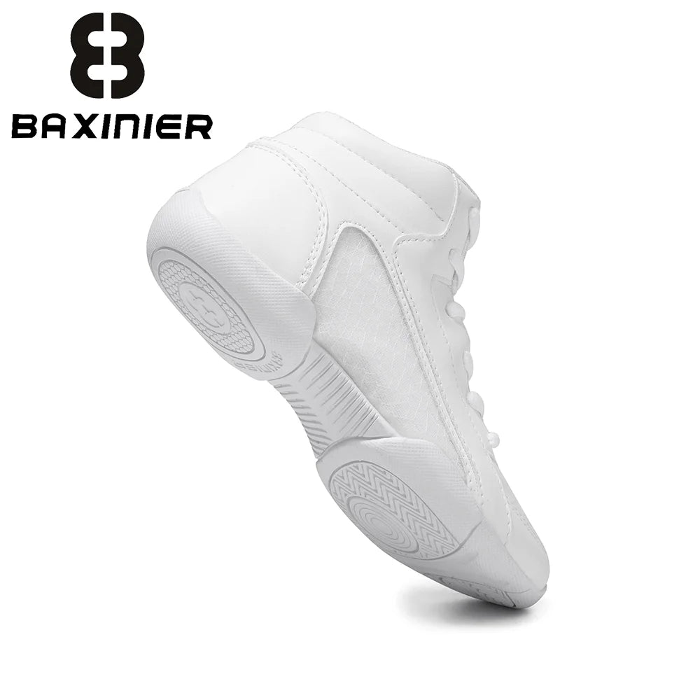 Baxinier Girls Youth High Top Cheer Sneakers Breathable Training