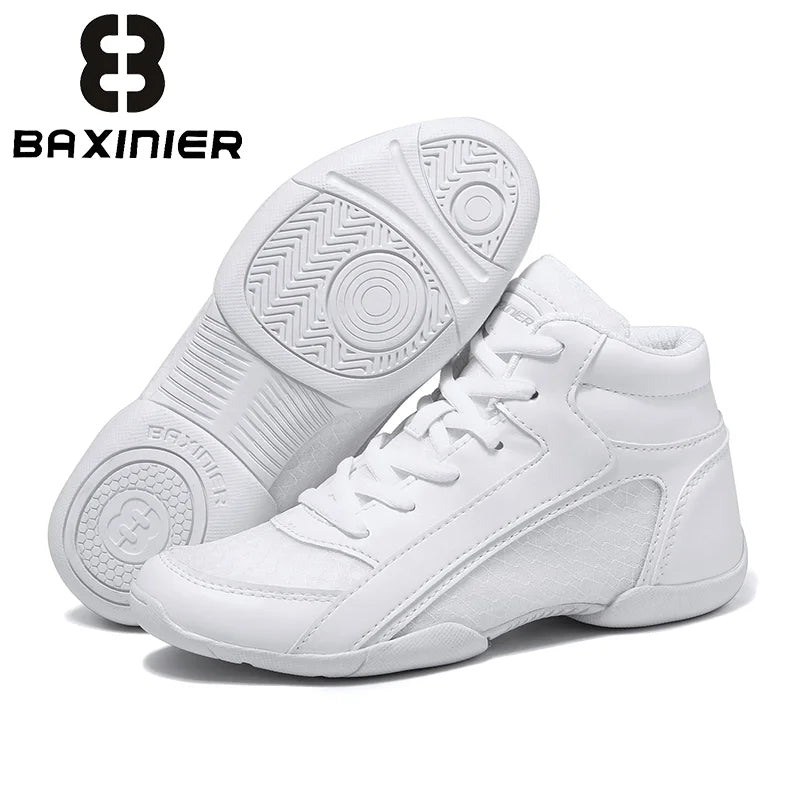 Baxinier Girls Youth High Top Cheer Sneakers Breathable Training
