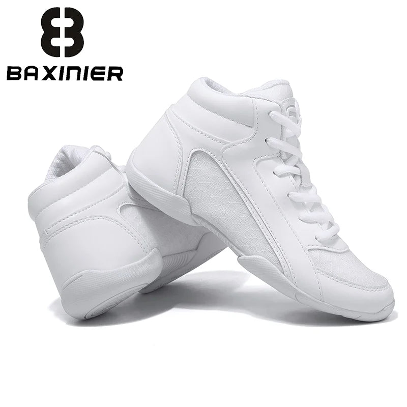 Baxinier Girls Youth High Top Cheer Sneakers Breathable Training