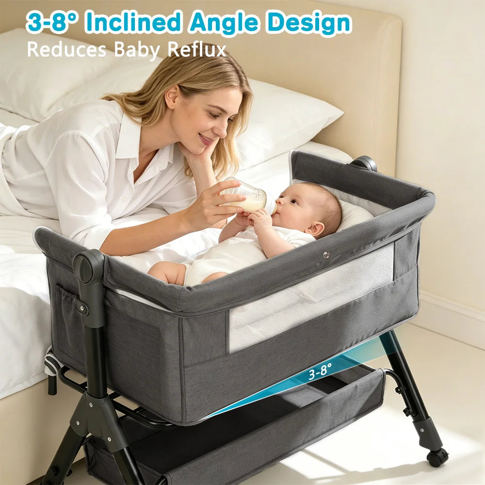 Portable 3 In 1 Baby Bassinet Bedside Sleeper Crib For Infants