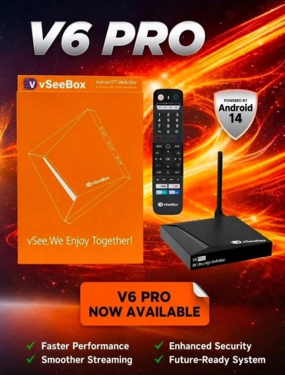 Vseebox V6 Pro Android TV Box With Amlogic S928X QuadCore