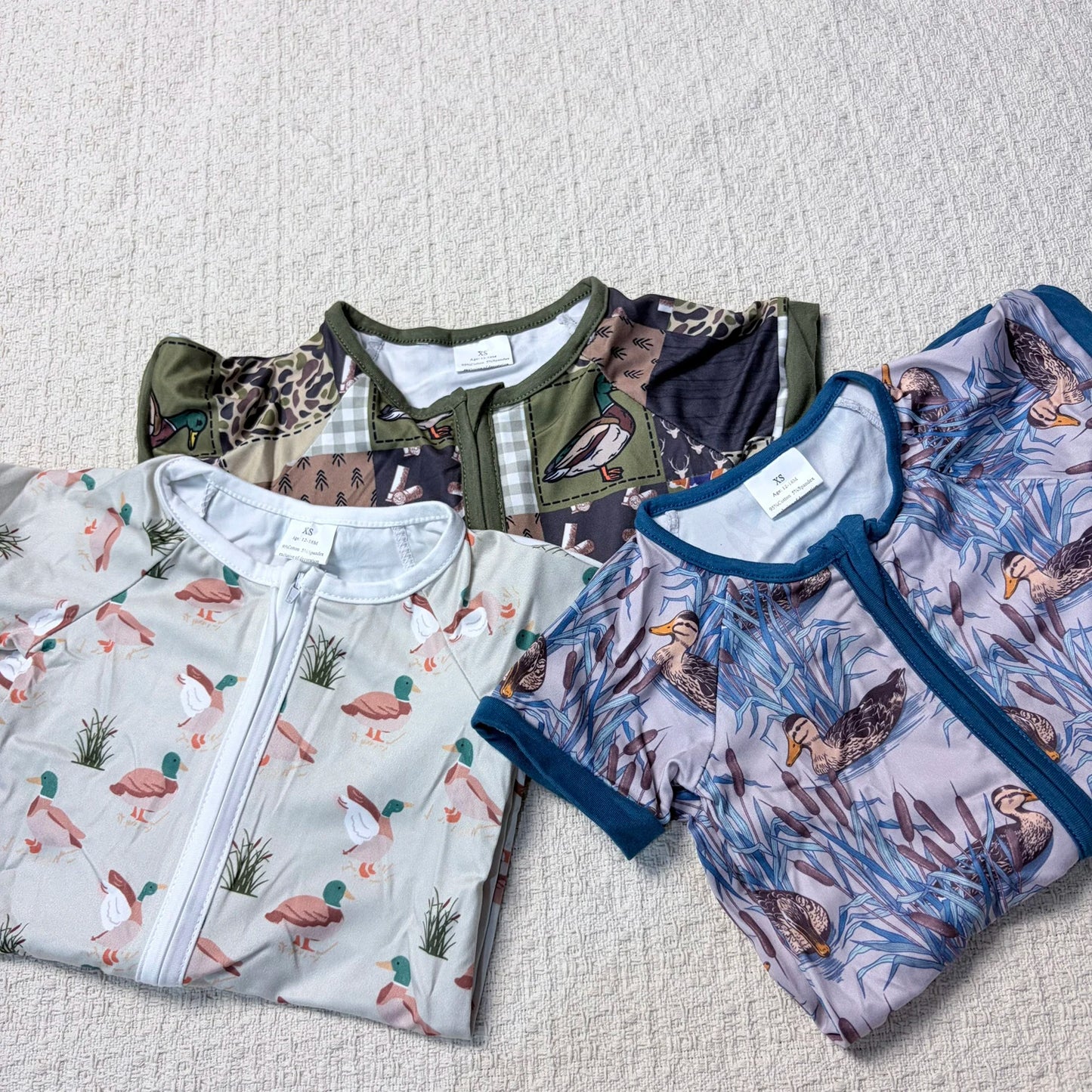 Baby Boy Summer Romper Cotton Polyester Duck Design Toddler Outfit