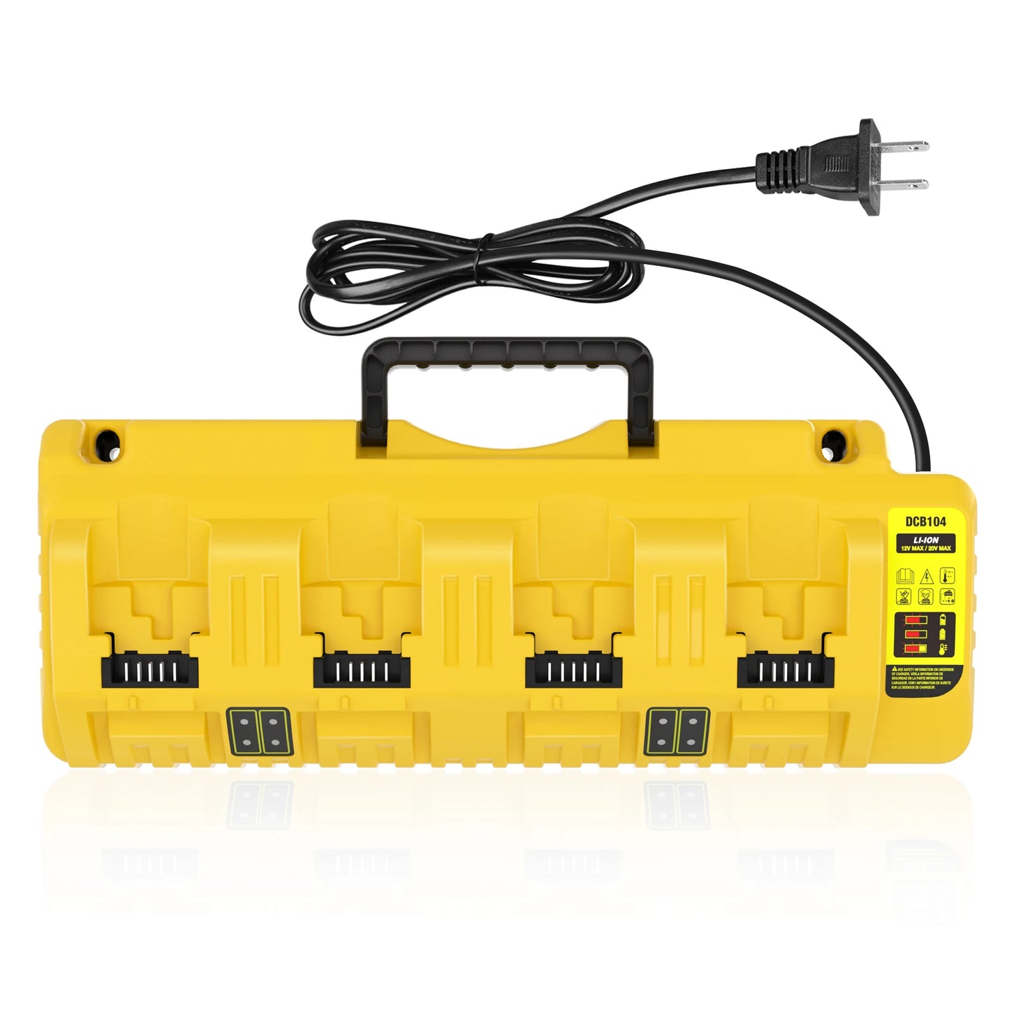 JYJZPB Dewalt DCB104 Replacement 4 Port Battery Charger Station