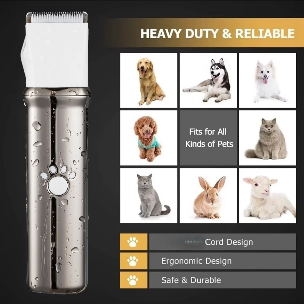 Four In One Pet Grooming And Care Set Blades Included