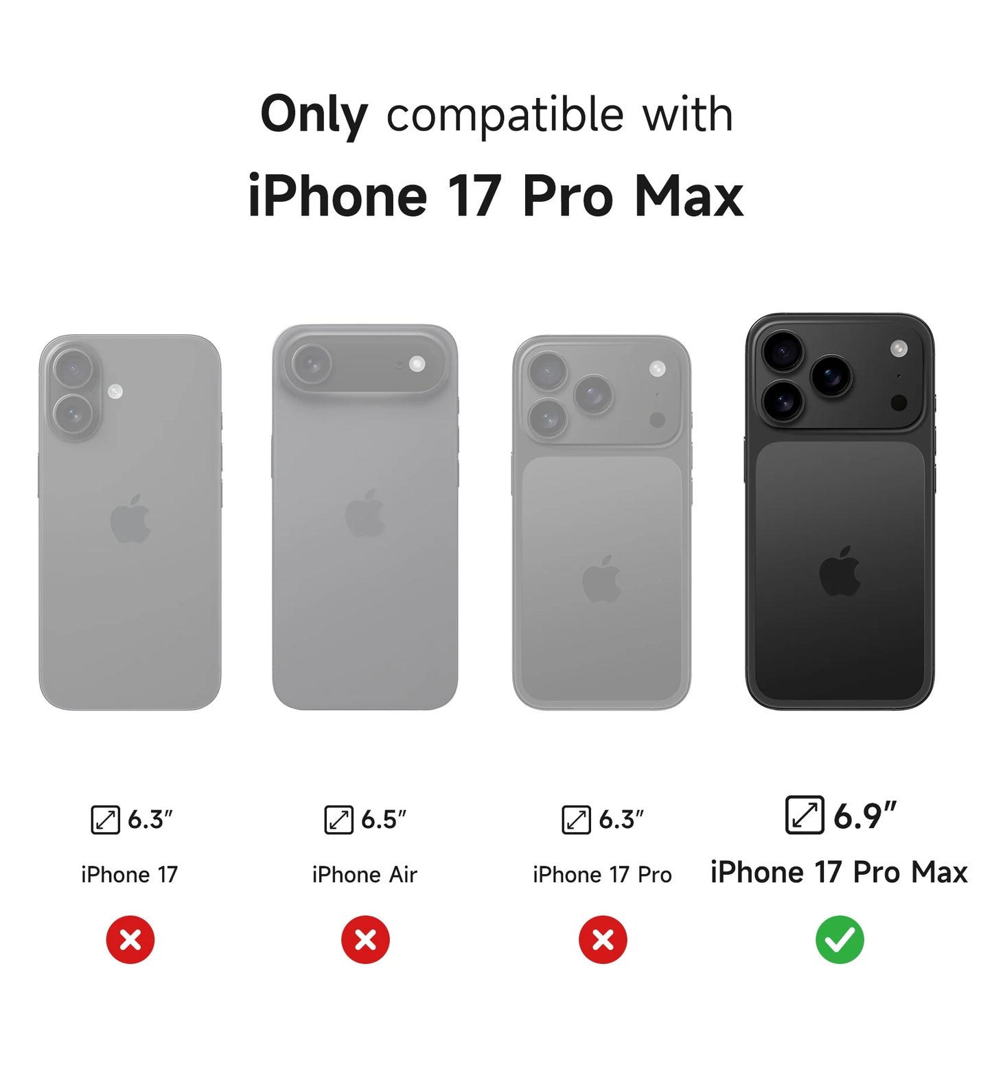 DEXNOR iPhone 17 Pro Max Case With Camera Cover And Kickstand MagSafe