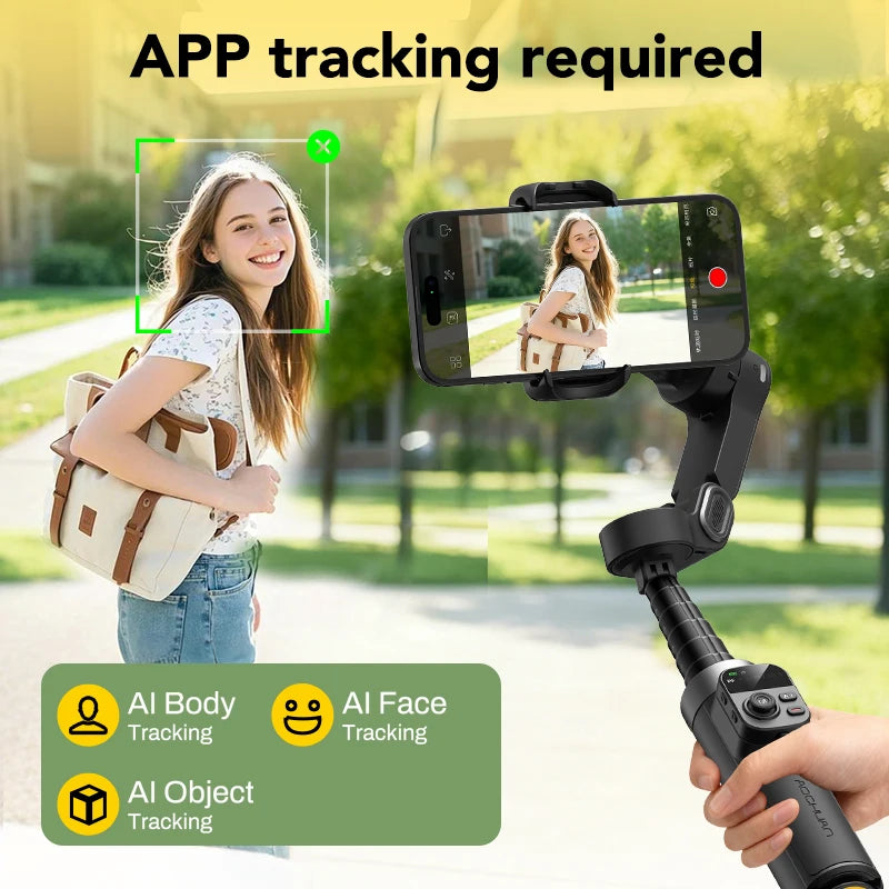 AOCHUAN Smart X3 360 Degree Smartphone Gimbal Stabilizer iPhone Android