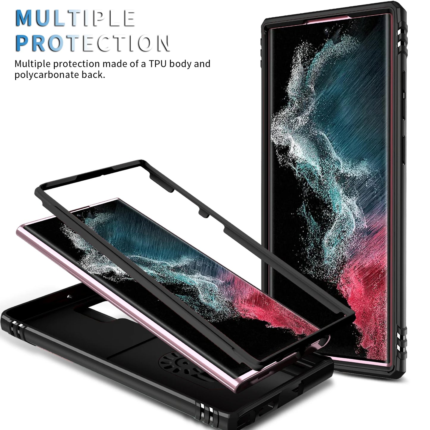 360 Full Protection Samsung Galaxy Case With Magnetic Ring Stand