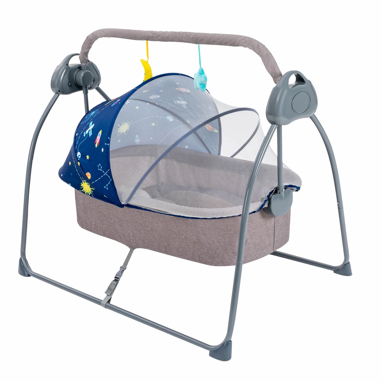 Bymaocar Baby Cradle Swing With Remote Control And Five Speeds