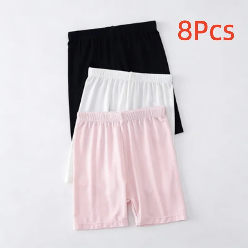 Girls Summer Safety Leggings Set 12 Pieces Elastic Waist Shorts