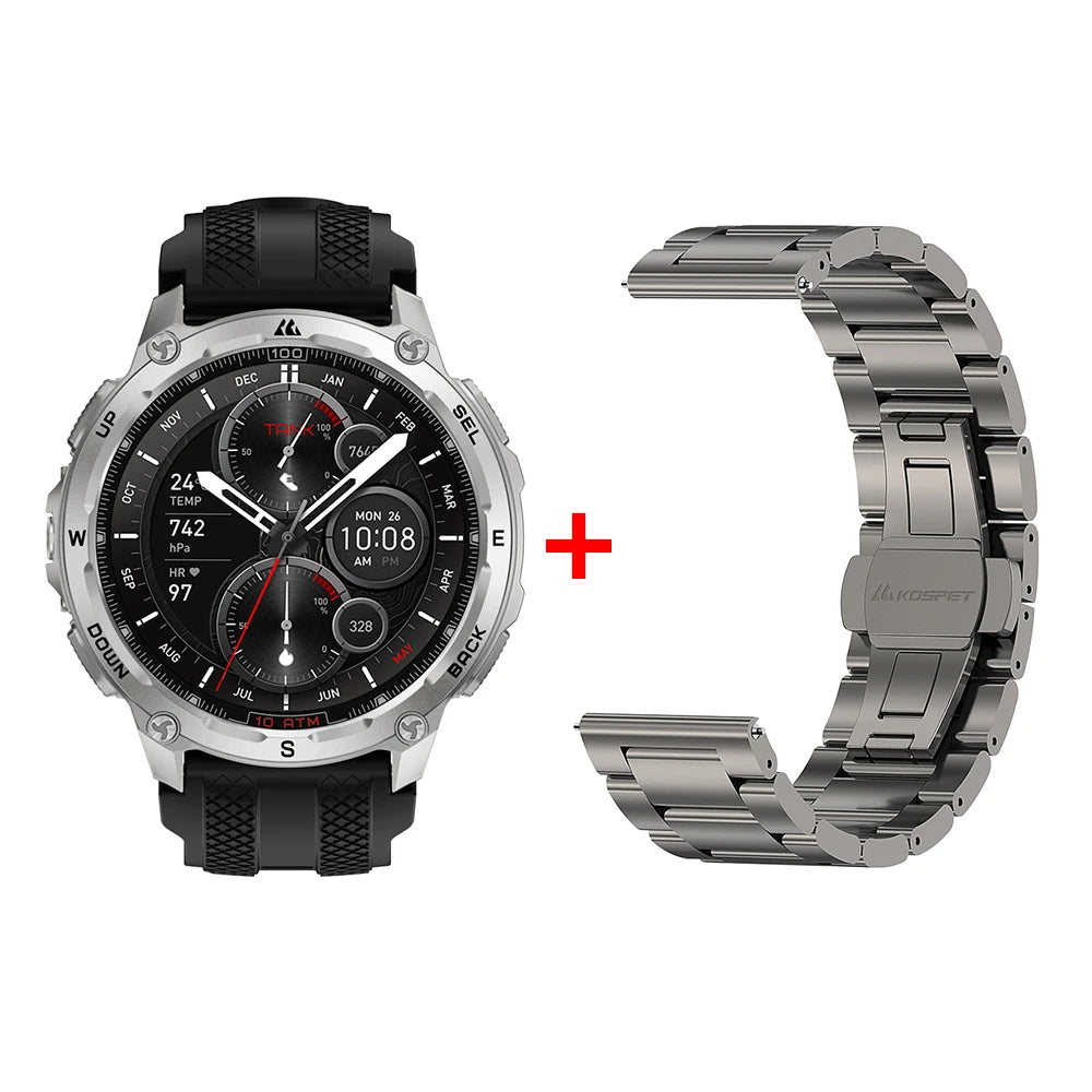 KOSPET Tank T4 Smart Watch GPS Maps 10ATM Waterproof