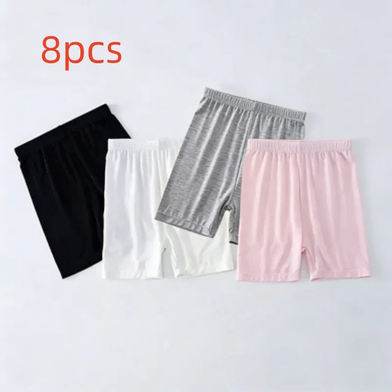 Girls Summer Safety Leggings Set 12 Pieces Elastic Waist Shorts