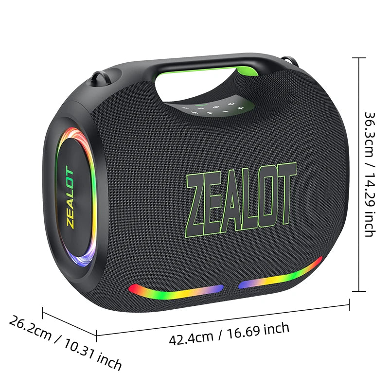 ZEALOT ZE21 250W Wireless Speaker TWS Subwoofer Waterproof Bluetooth
