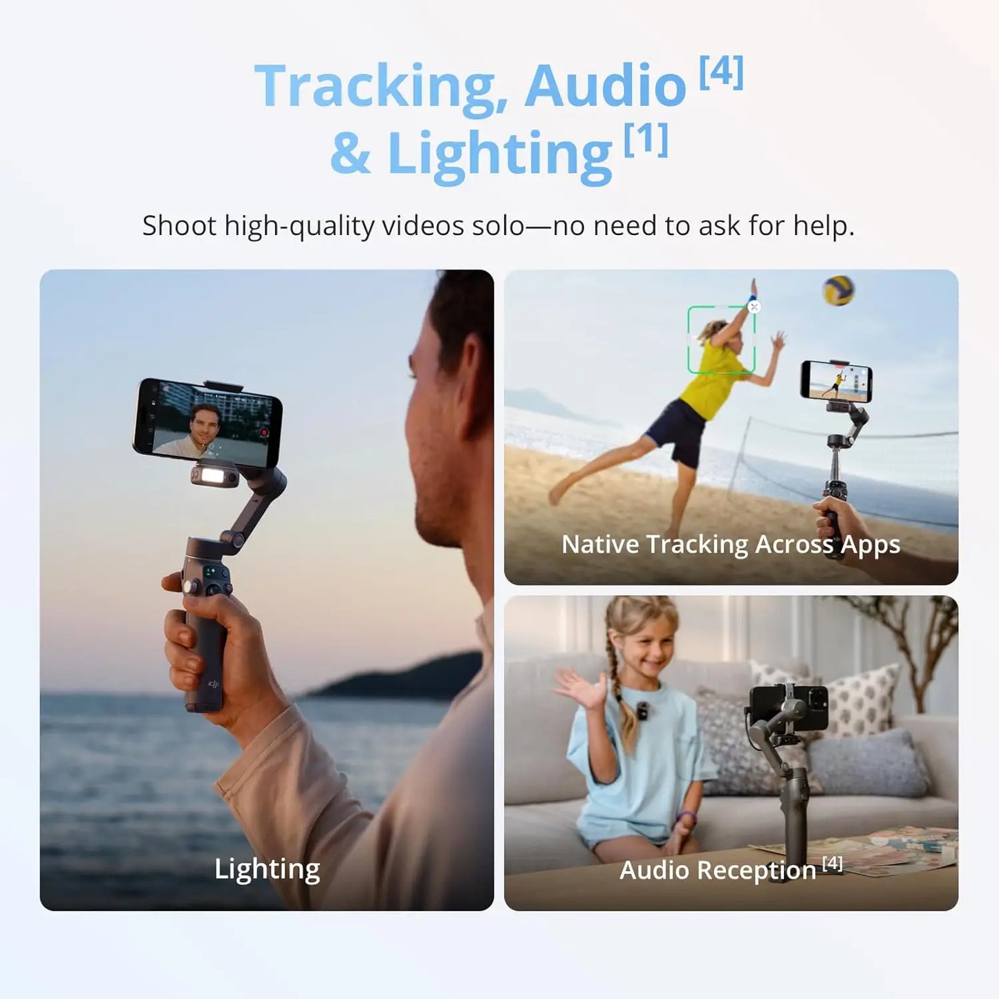 DJI Osmo Mobile 8 Gimbal Stabilizer With AI Tracking