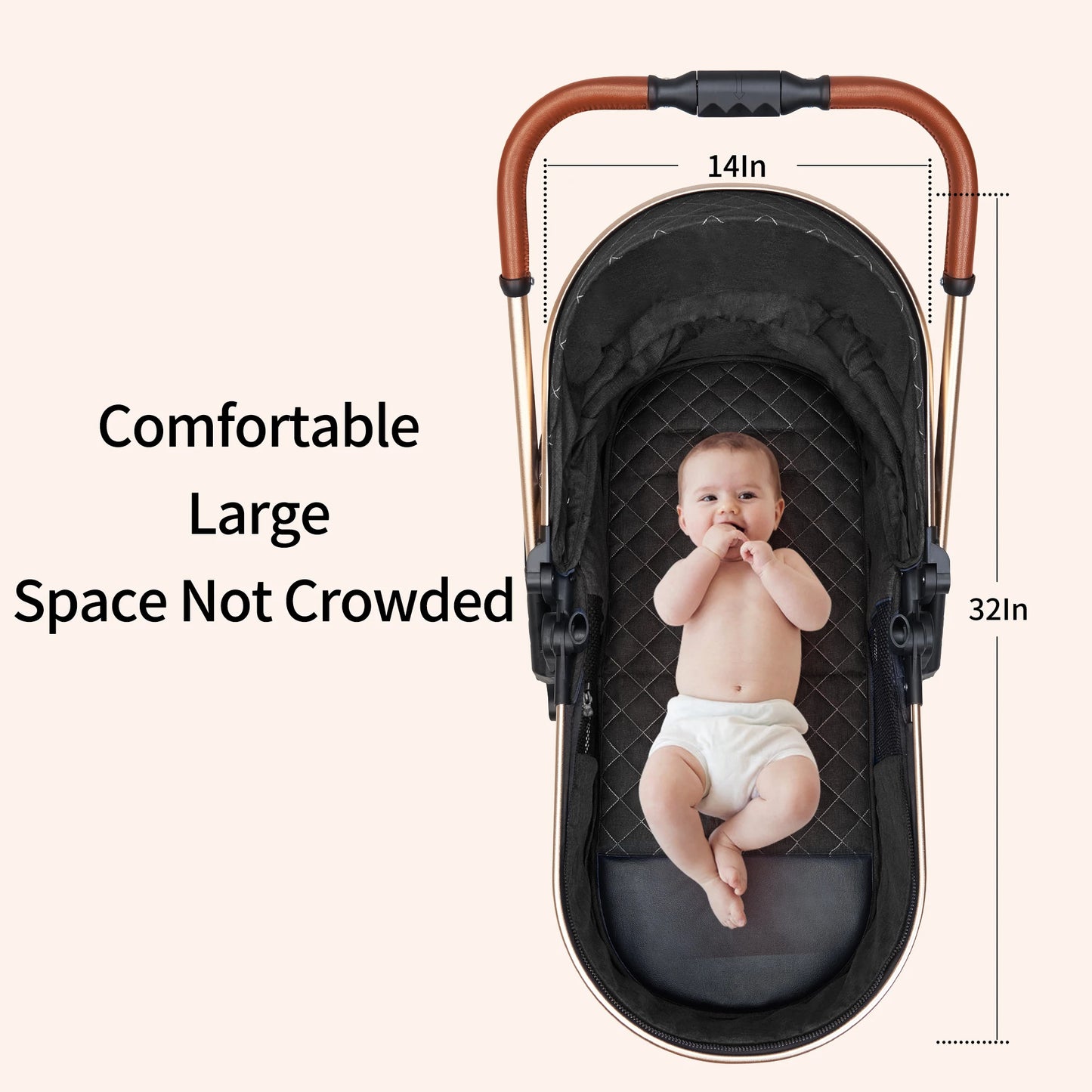 Fashion 3 In 1 Baby Travel System Stroller Infant Carrier