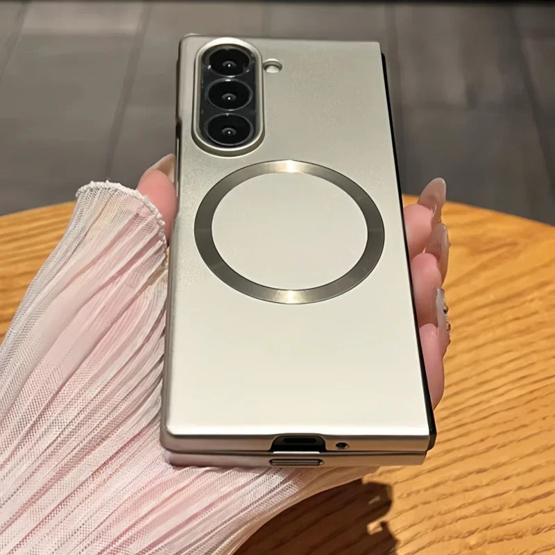 Samsung Z Fold Magnetic Frosting Case Ultra Thin Metal Paint