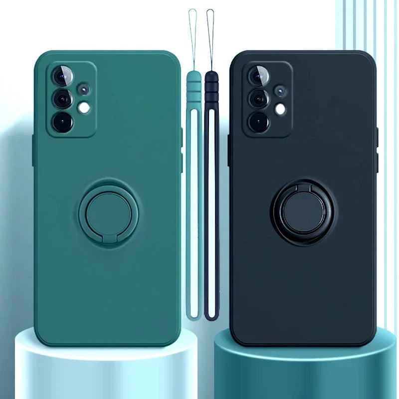 Shockproof Case With Magnetic Ring Holder For Samsung Galaxy S24 S23 S22 S21