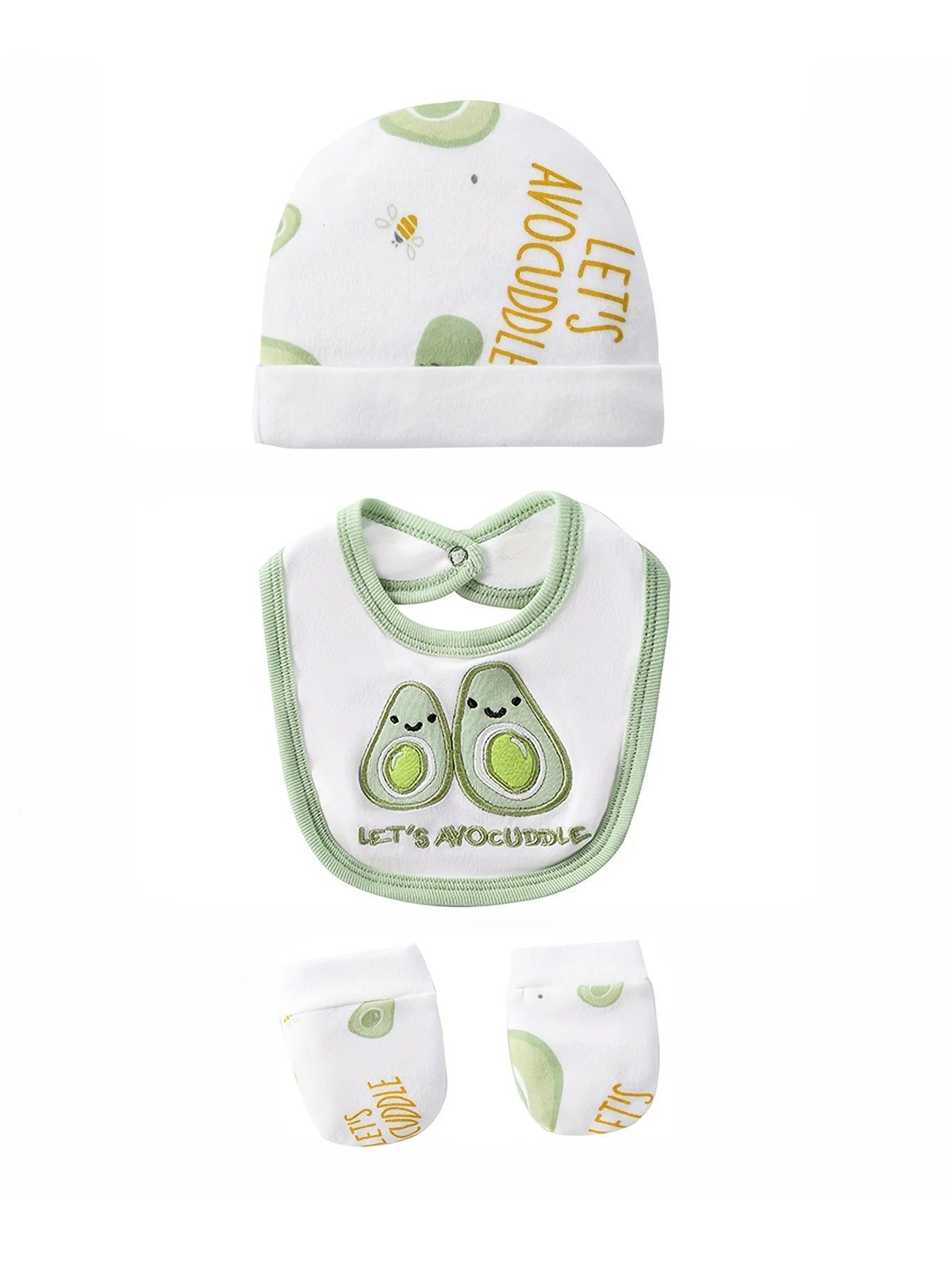 Newborn 100 Percent Cotton Baby Set With Bodysuits Romper Hat