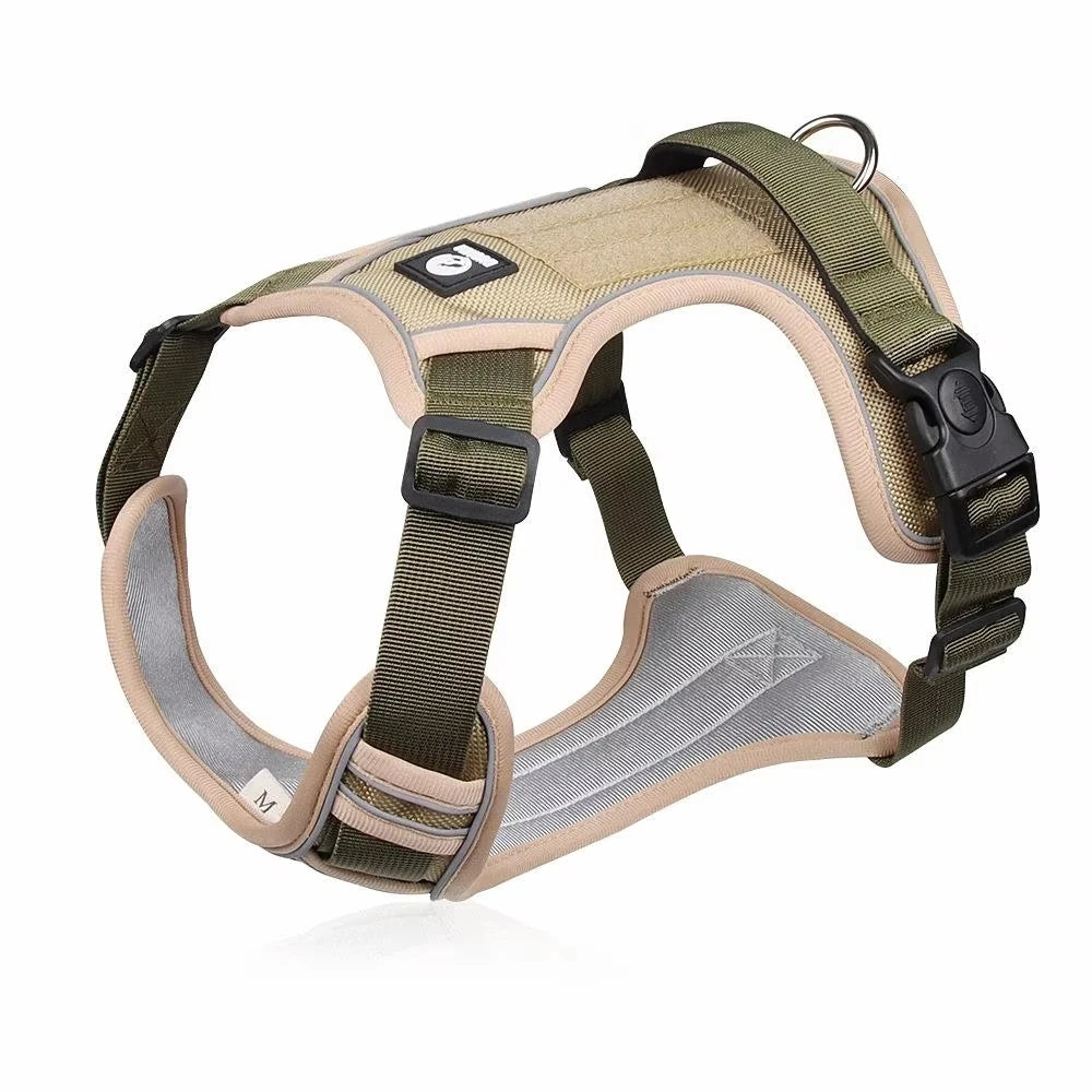 Reflective Dog Harness Oxford Cloth Adjustable Vest For Outdoor Walking