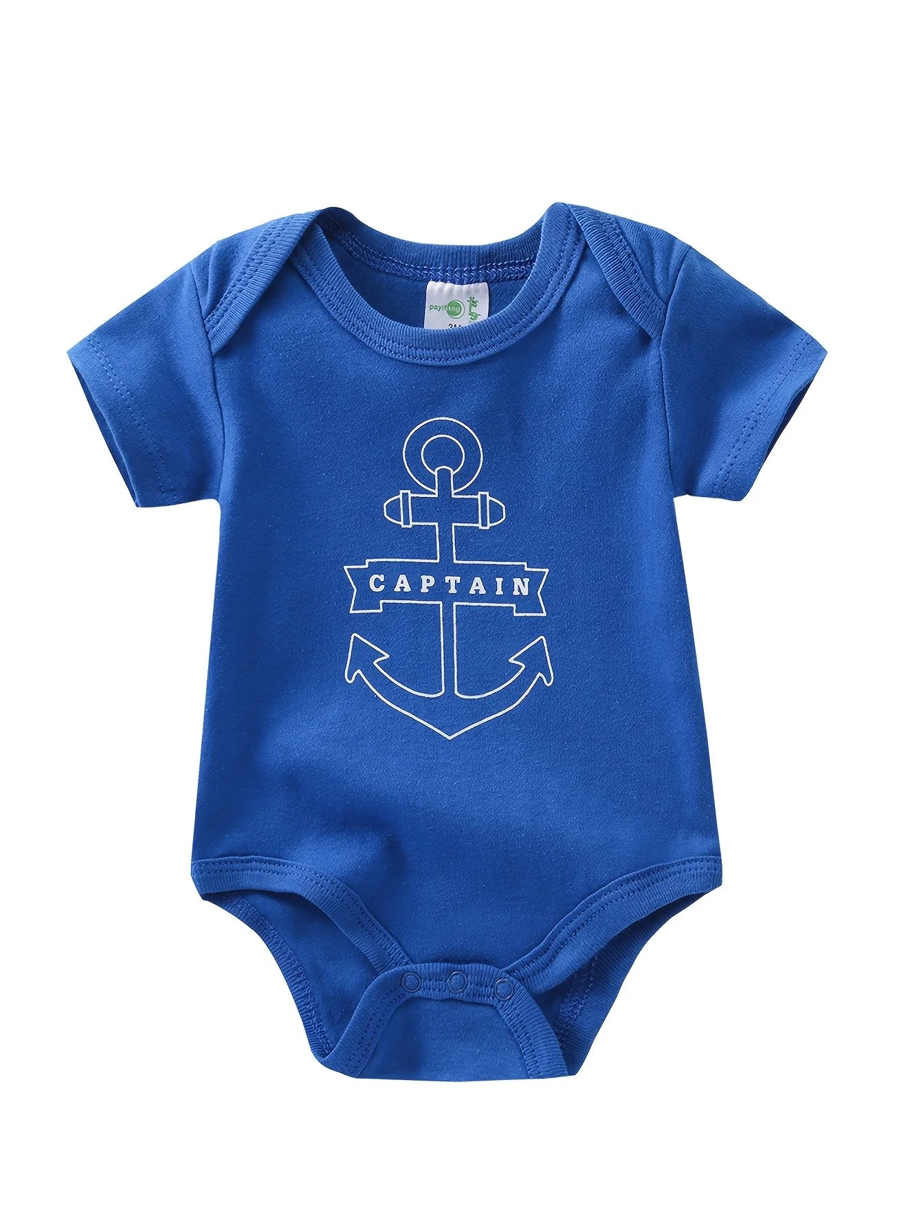 Baby Boy 5 Piece Sailboat Romper Set Soft Breathable Cotton