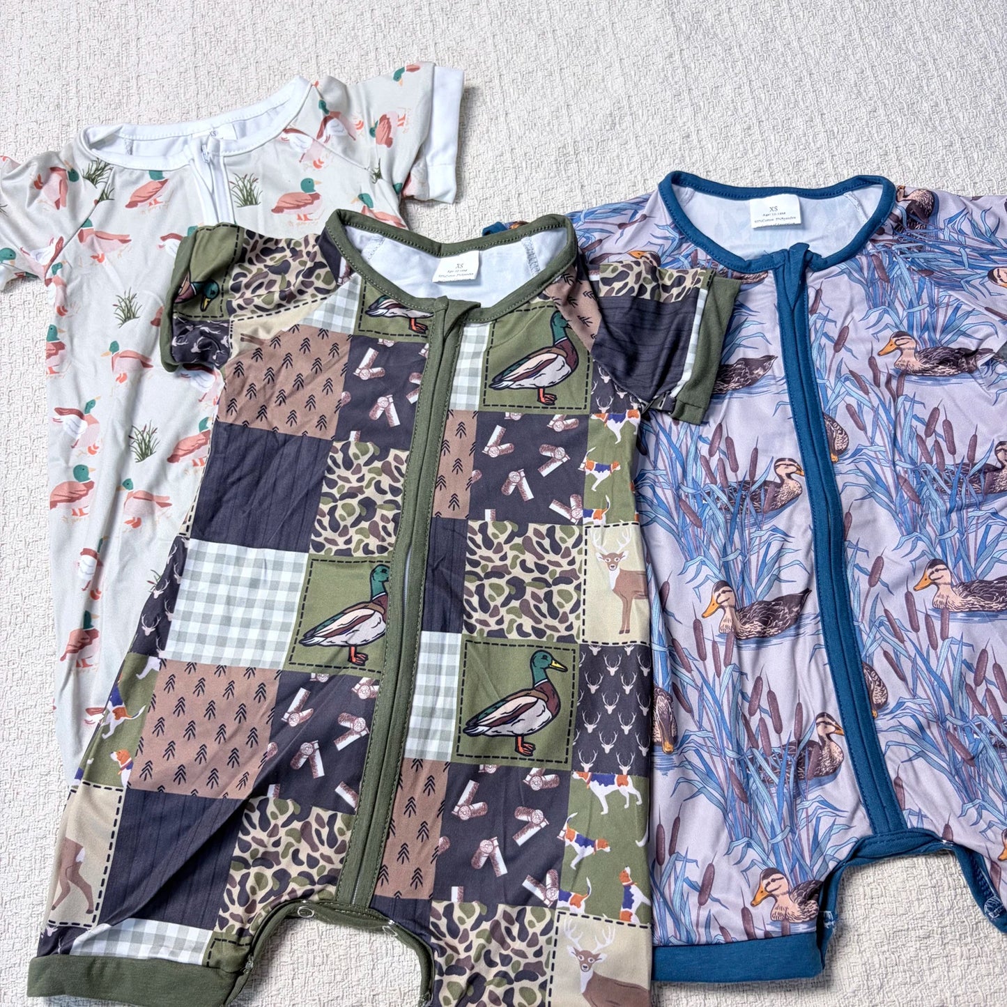 Baby Boy Summer Romper Cotton Polyester Duck Design Toddler Outfit