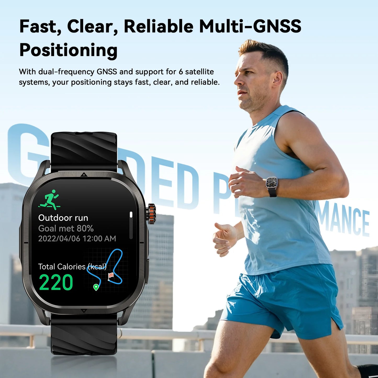 KOSPET Magic P10 GPS Smartwatch With AMOLED Display