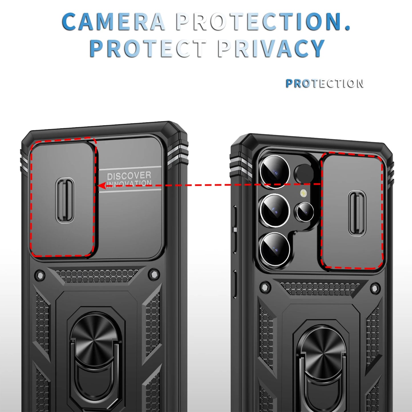 360 Full Protection Samsung Galaxy Case With Magnetic Ring Stand