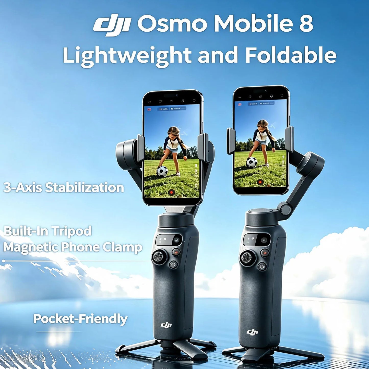 DJI Osmo Mobile 8 Gimbal Stabilizer With AI Tracking