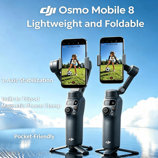 DJI Osmo Mobile 8 Gimbal Stabilizer With AI Tracking