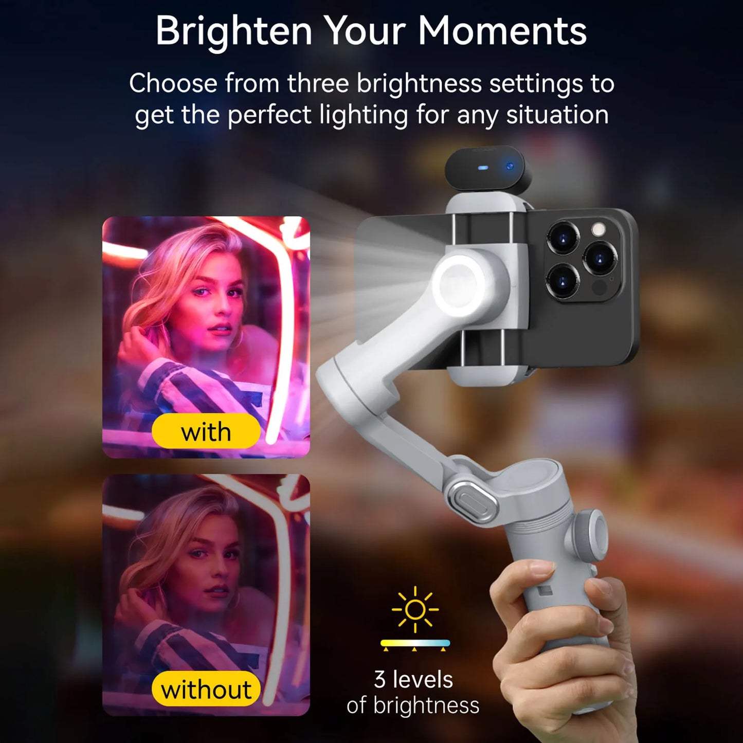 AOCHUAN Smart X Pro Gimbal Stabilizer For iPhone And Android