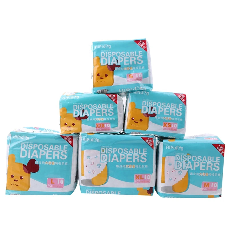 Dog Diapers Super Absorption Disposable Nappies Nonwoven Polyester Pants