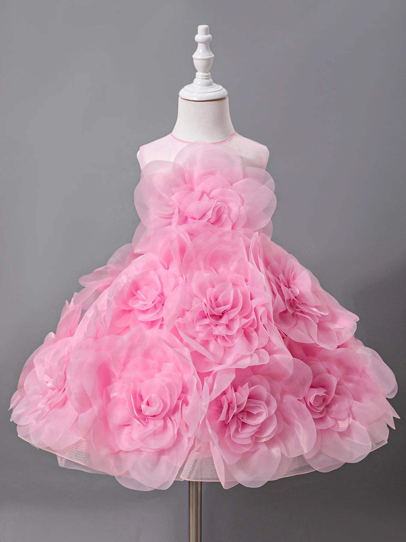 Girls Princess Dress Sleeveless Ball Gown For Elegant Parties