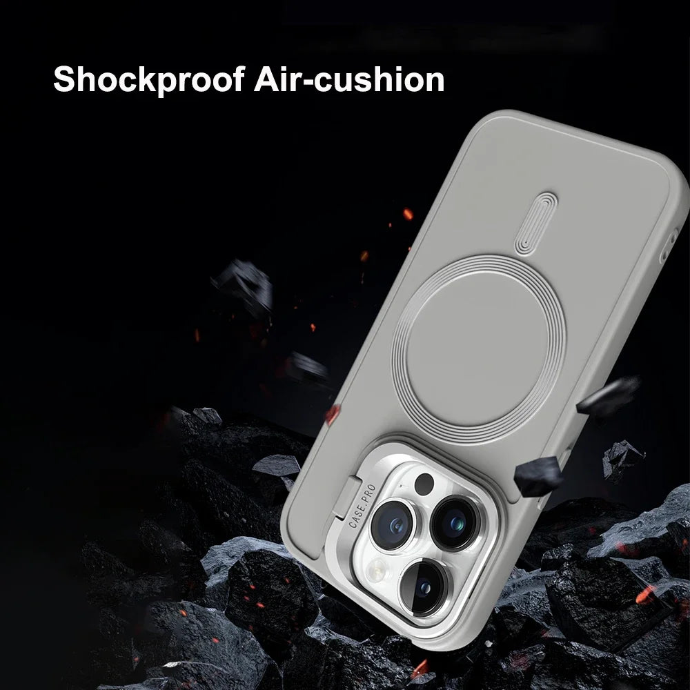 IPhone Stand Case MagSafe Magnetic Shell With Camera Holder