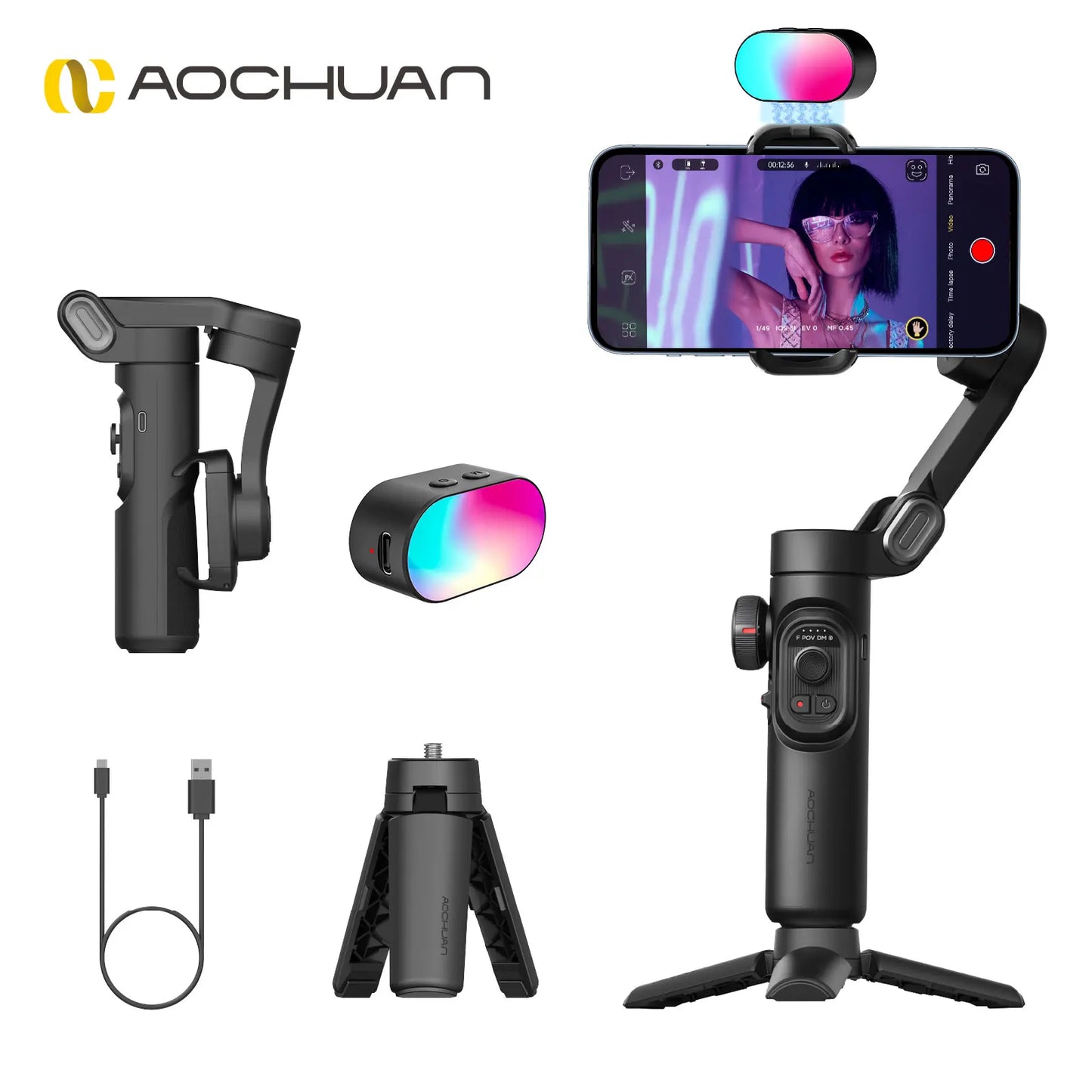 AOCHUAN Smart XE Gimbal Stabilizer for Smartphone Android 3 Axis