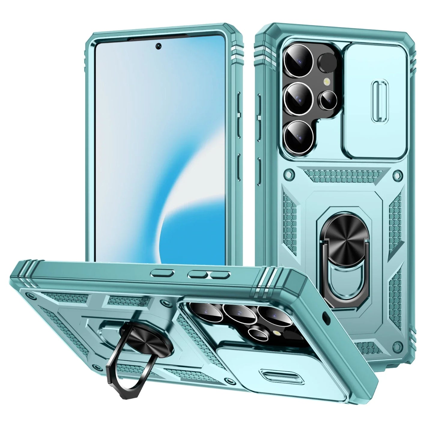 360 Full Protection Samsung Galaxy Case With Magnetic Ring Stand