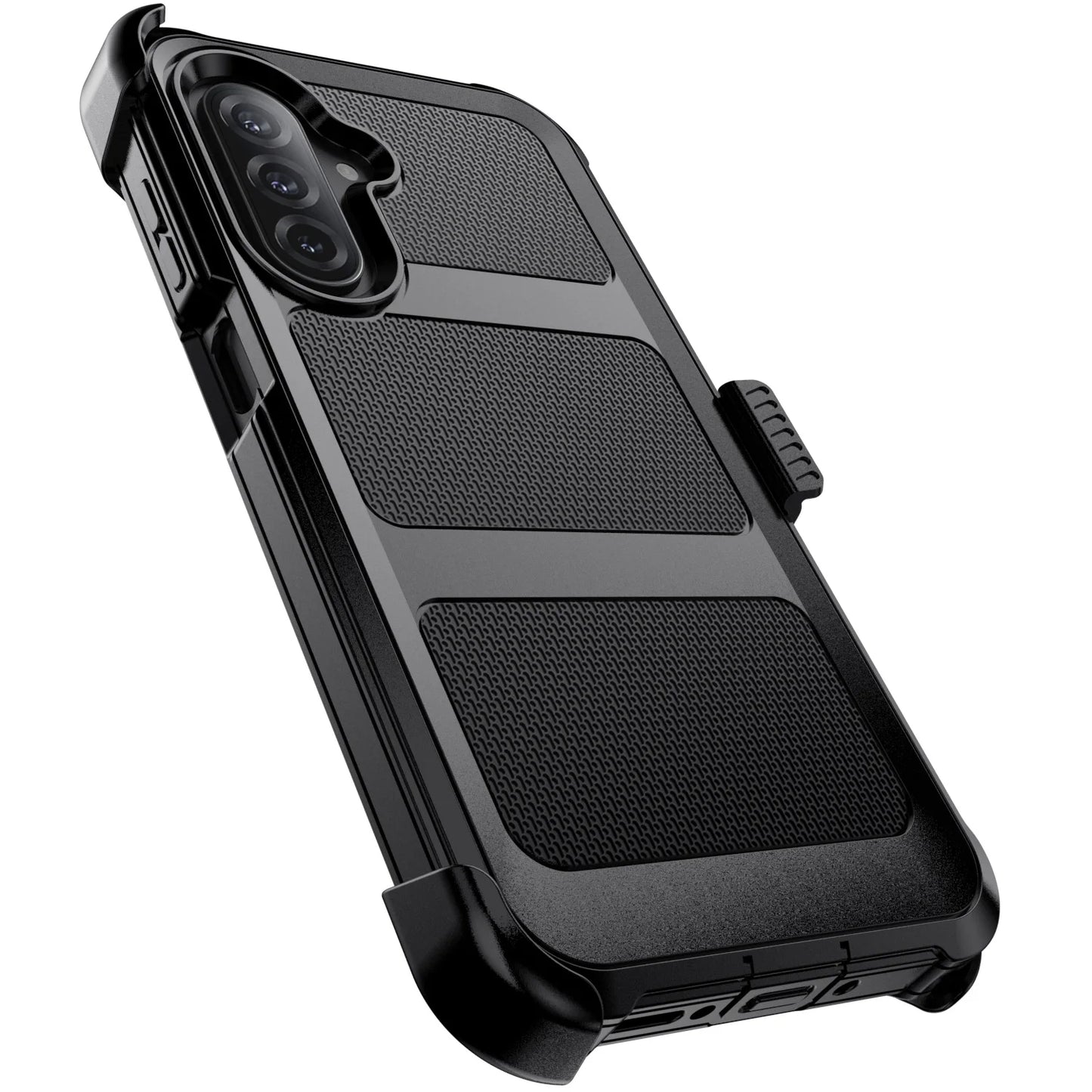 Galaxy Rugged Dual Layer Shockproof Phone Case With Clip
