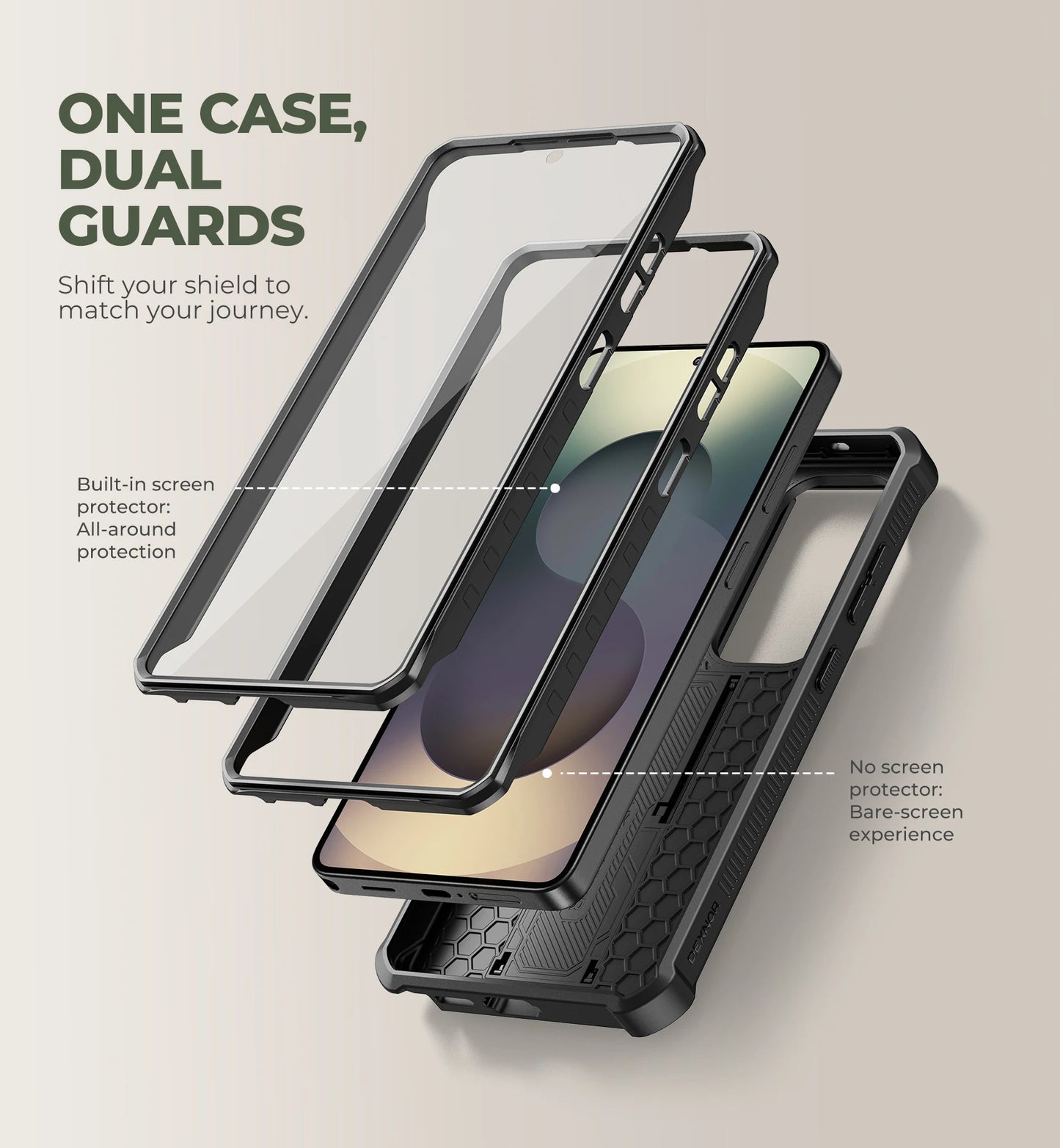 Dexnor Shockproof Case With Screen Protector And Kickstand Samsung S26