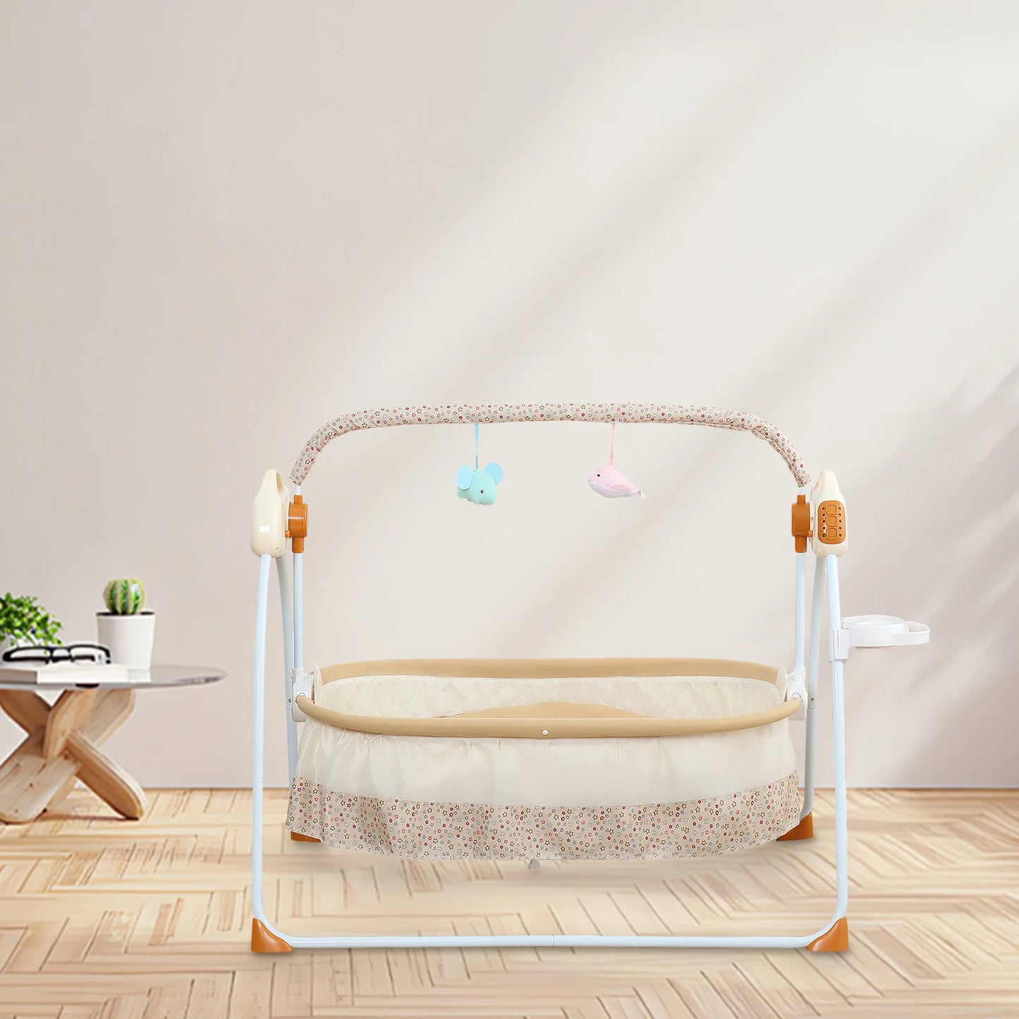 Electric Baby Cradle Foldable With Music Swing And Mosquito Net