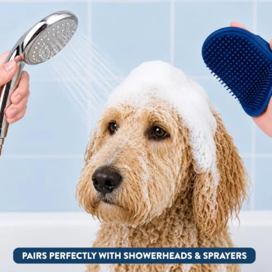 Pet Shampoo Brush For Dogs And Cats Premium Bath Scrubber