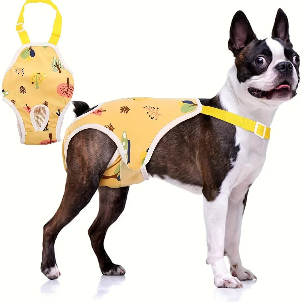 Adjustable Dog Underwear With Straps For French Bulldog