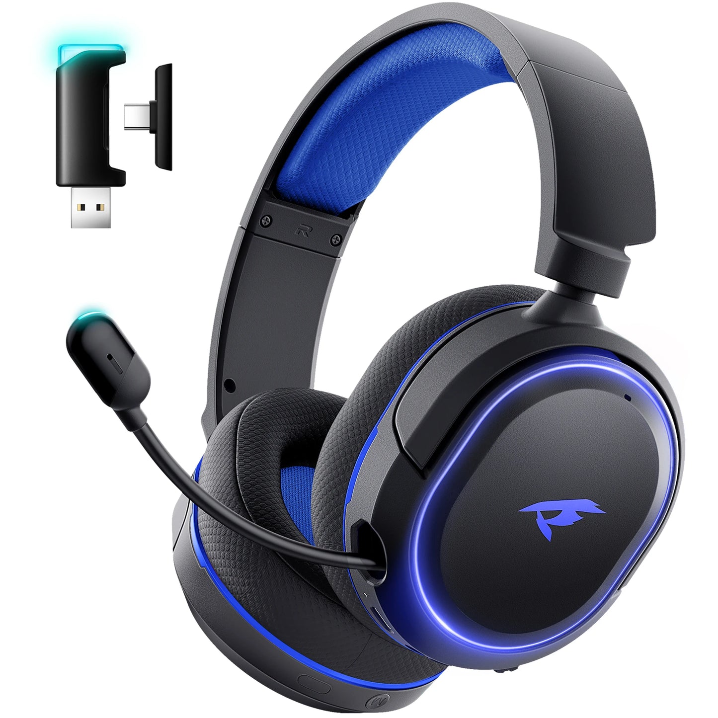 Picun G2 Wireless Gaming Headset Bluetooth 5.3 2.4G